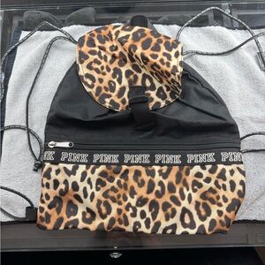 Victoria’s Secret PINK Leopard Print Backpack